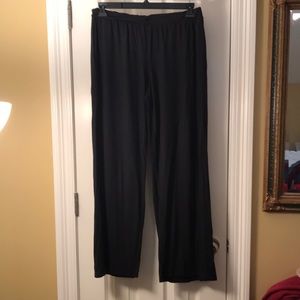 Black pajama bottoms